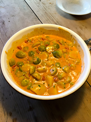 Kartoffel Rosenkohl Ragout