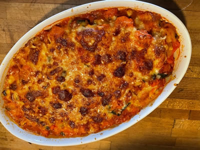 Wirsing Lachs Lasagne